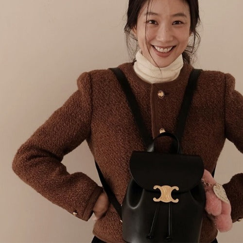 셀린느 카프스킨 보니 백팩 블랙 (정려원,기은세,김나영 착용)