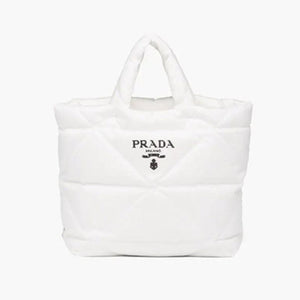 프라다 패딩 리나일론 토트백 화이트