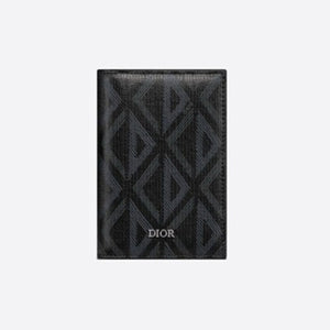 디올 CD 다이아몬드 2단 카드지갑 블랙