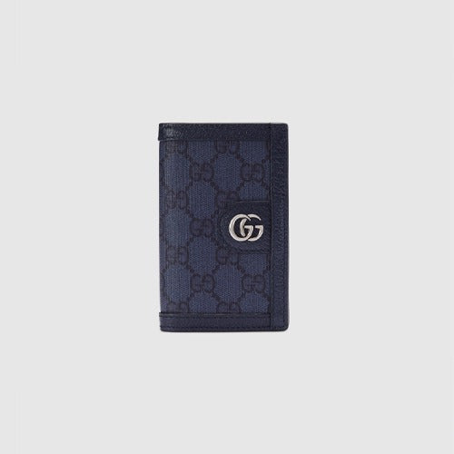 구찌 오피디아 GG 수프림 카드지갑 블루 734943
