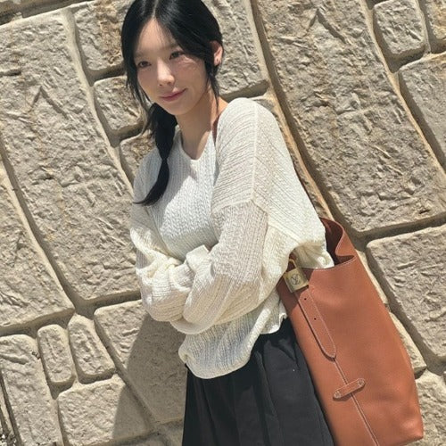 루이비통 로우 키 호보백 MM 브라운 M24974 (태연 착용)