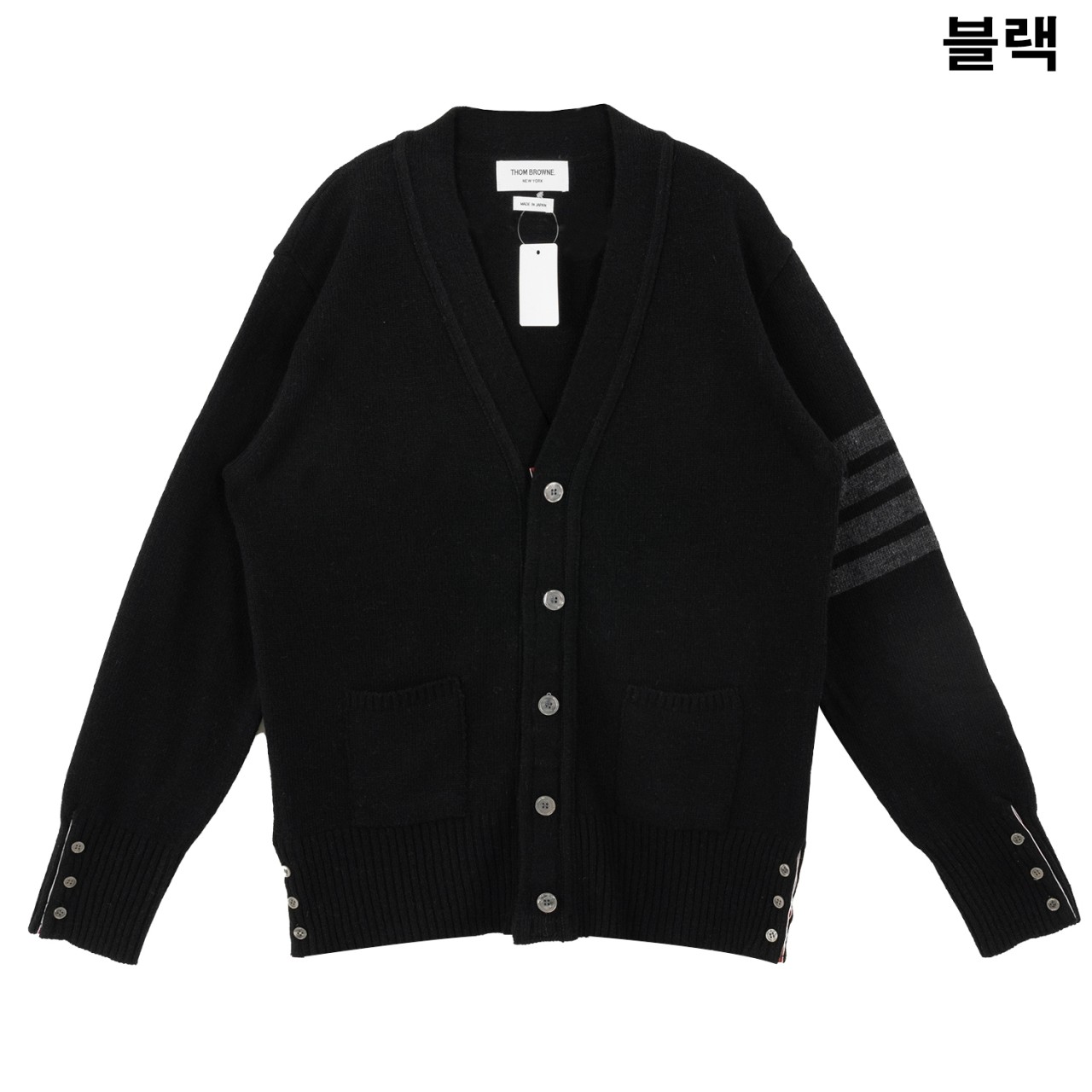 톰브라운 램스울 사선완장 가디건 (3color) 제품 상세