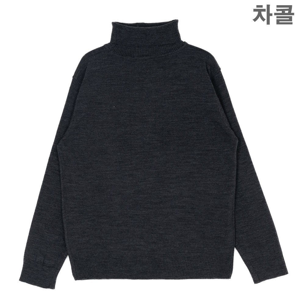 [국내배송] 아미 스몰 패치 터틀넥 4컬러 판매 제품 실사