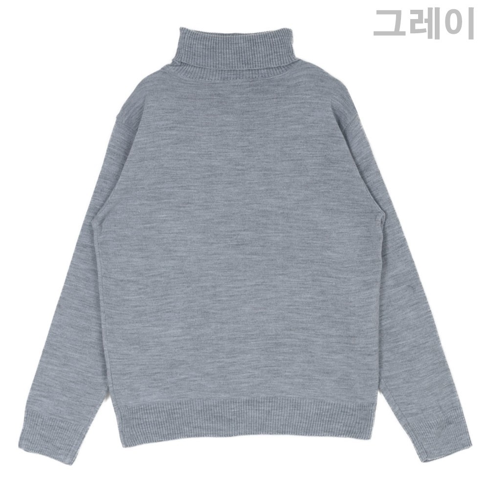 [국내배송] 아미 스몰 패치 터틀넥 4컬러 판매 제품 실사