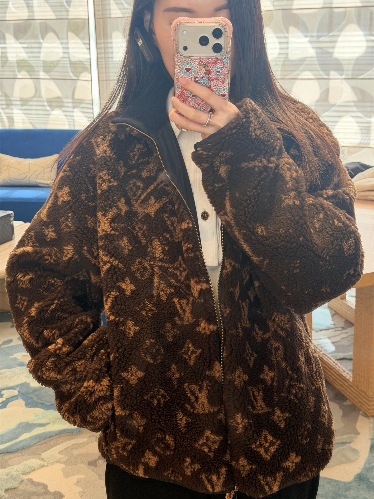 루이비통 모노그램 리버서블 플리스 블루종 1AKM2R